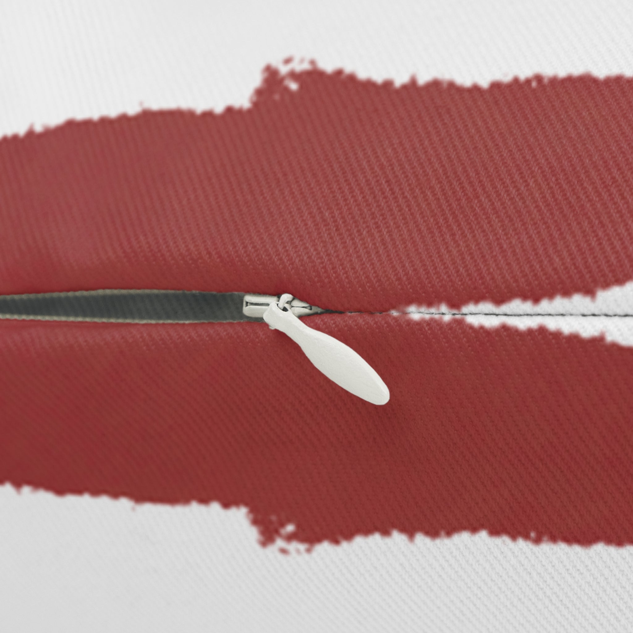 Modern Geometric Abstract Brick Red Lumbar Pillow Zipper 