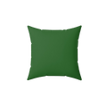 Mughal Green Faux Suede Square Pillow