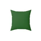 Mughal Green Faux Suede Square Pillow