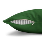 Mughal Green Luxury Faux Suede Pillowcase zipper