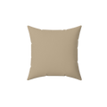 Natural Jute Faux Suede Square Pillow front