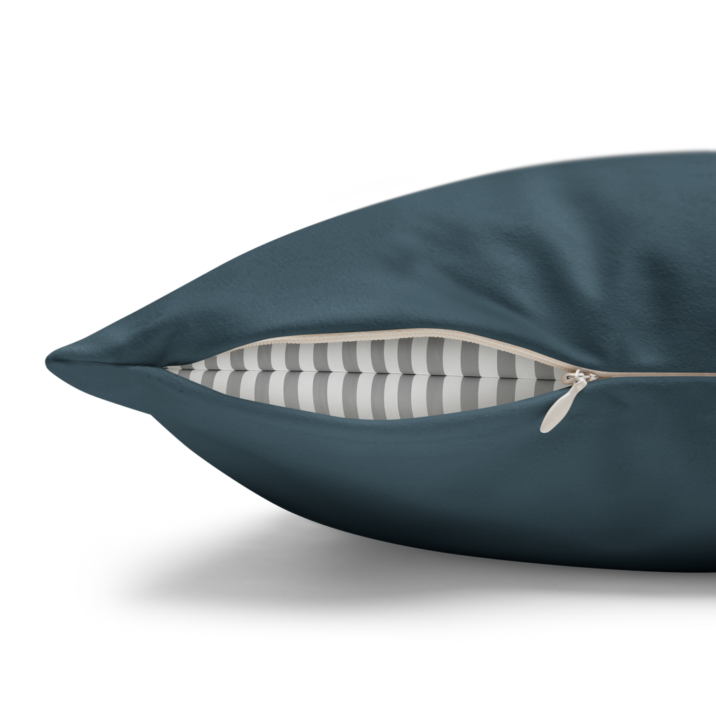 Nostradamus Faux Suede Square Pillowcase Zipper