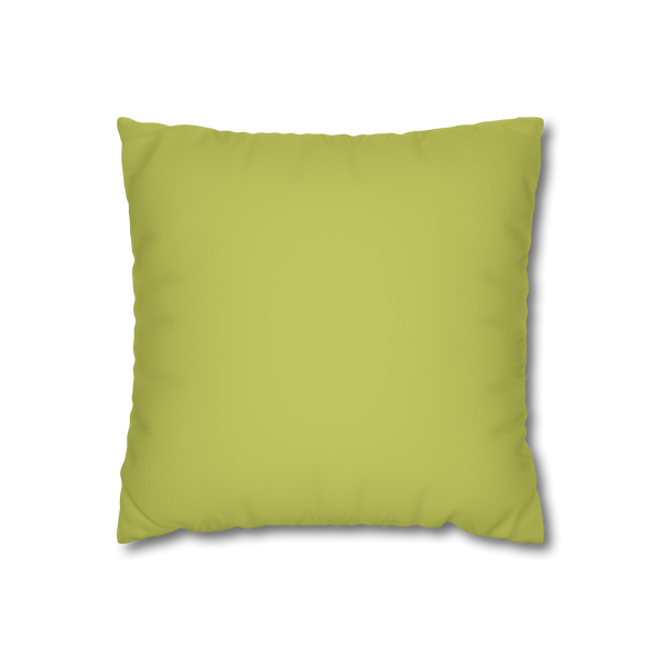 Orchid Green Luxury Faux Suede Pillowcase front
