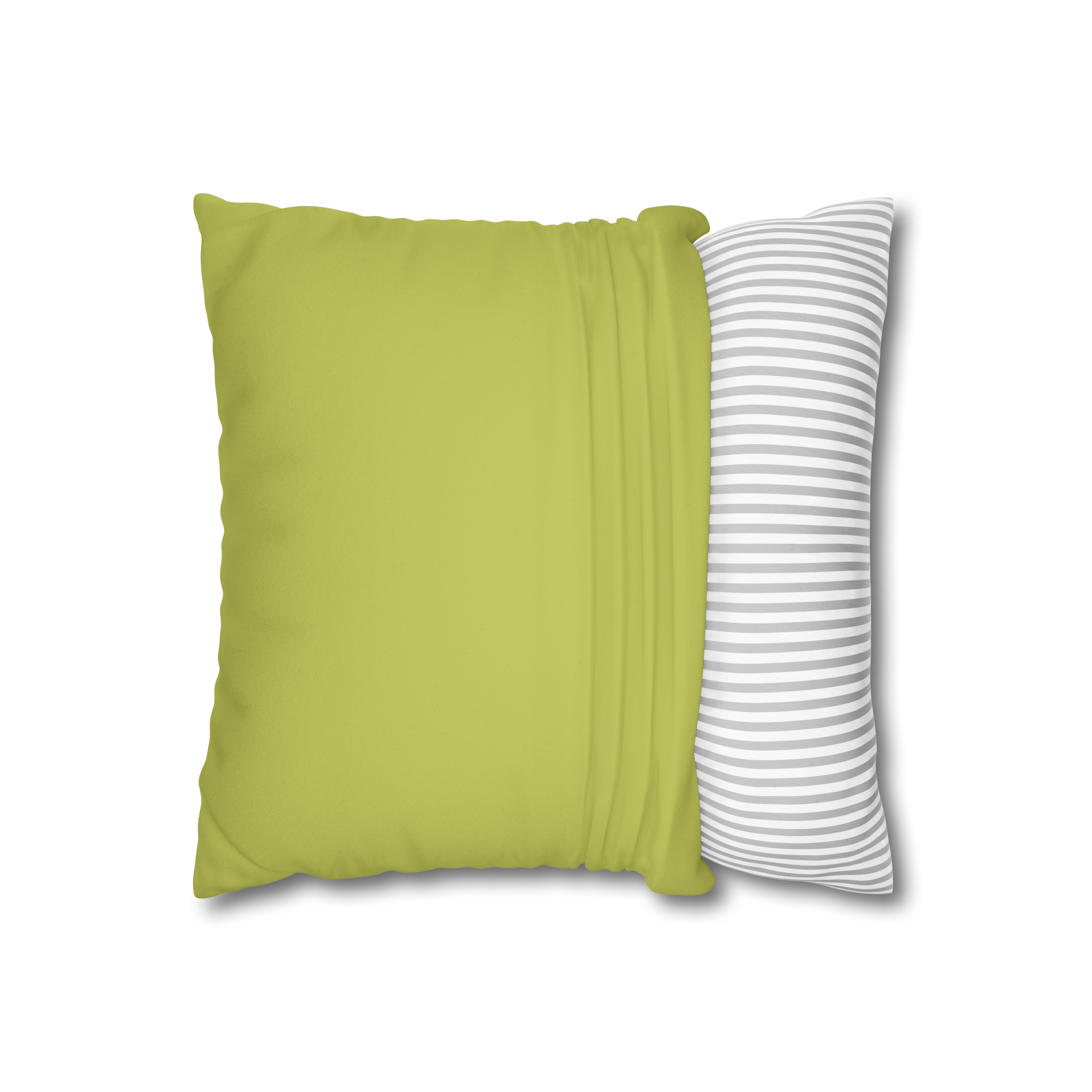 Orchid Green Luxury Faux Suede Pillowcase Open 