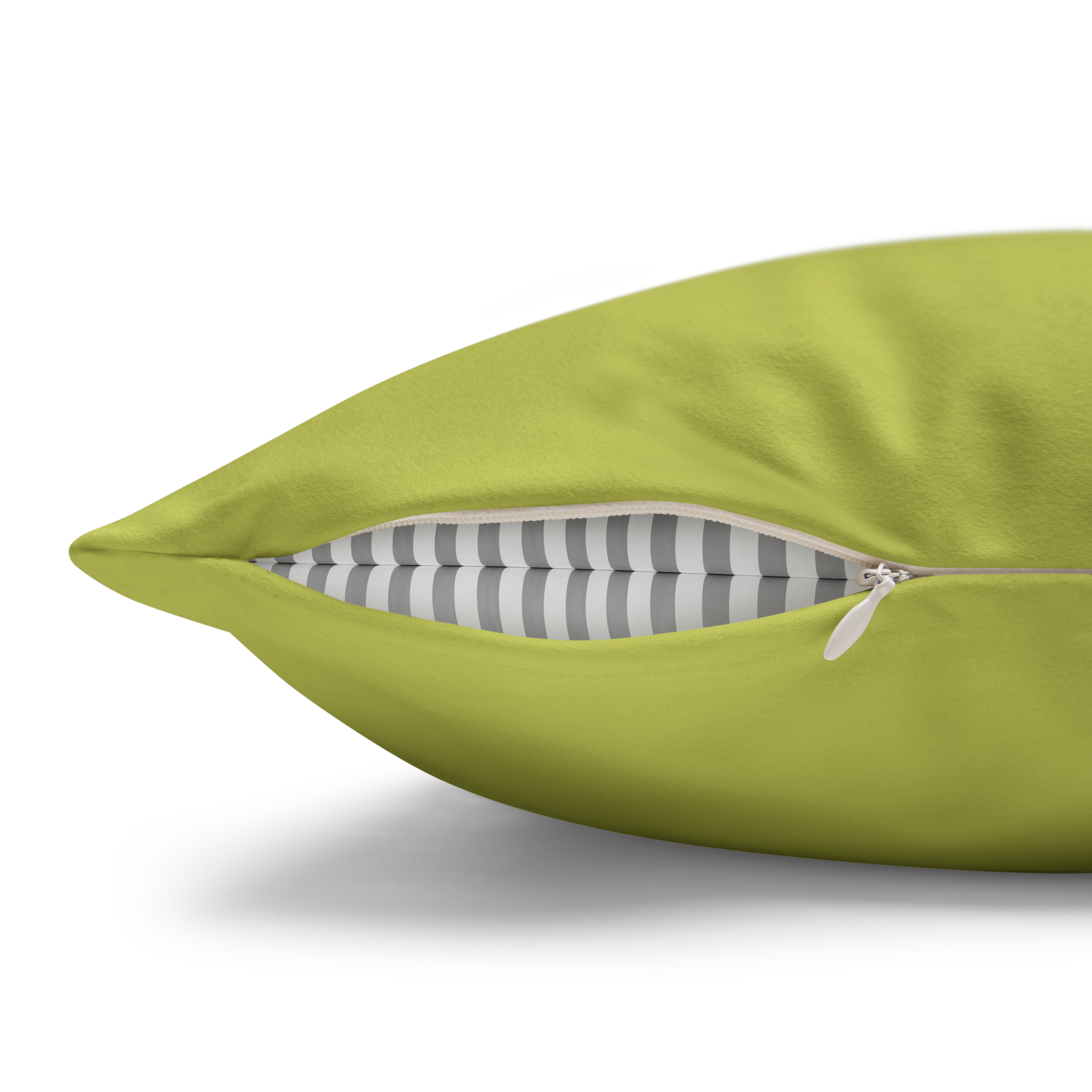 Orchid Green Luxury Faux Suede Pillowcase zipper