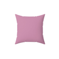 Front view of a Pastel Dust Violet Faux Suede Pillow.