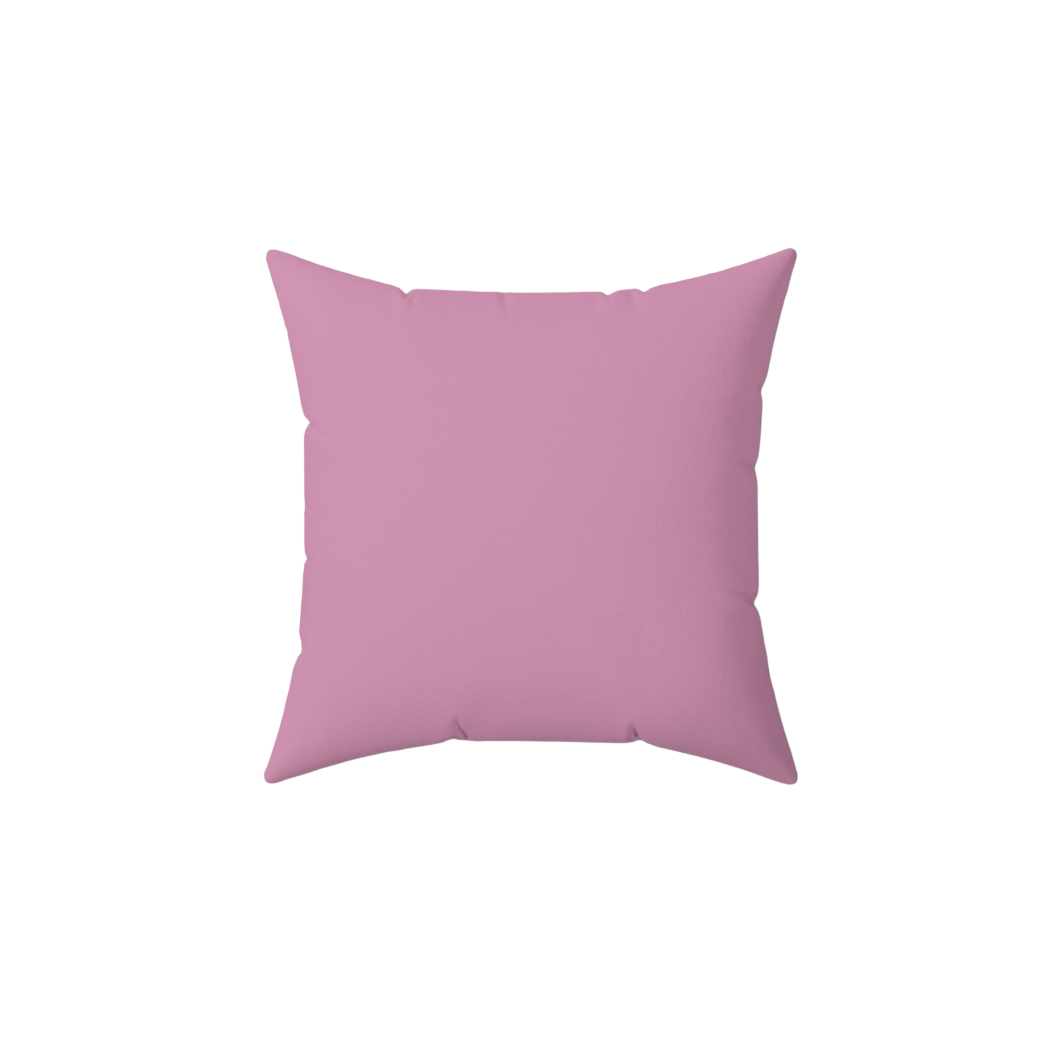 Front view of a Pastel Dust Violet Faux Suede Pillow.