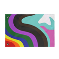 Pride Rainbow Wave Double-Sided Flag