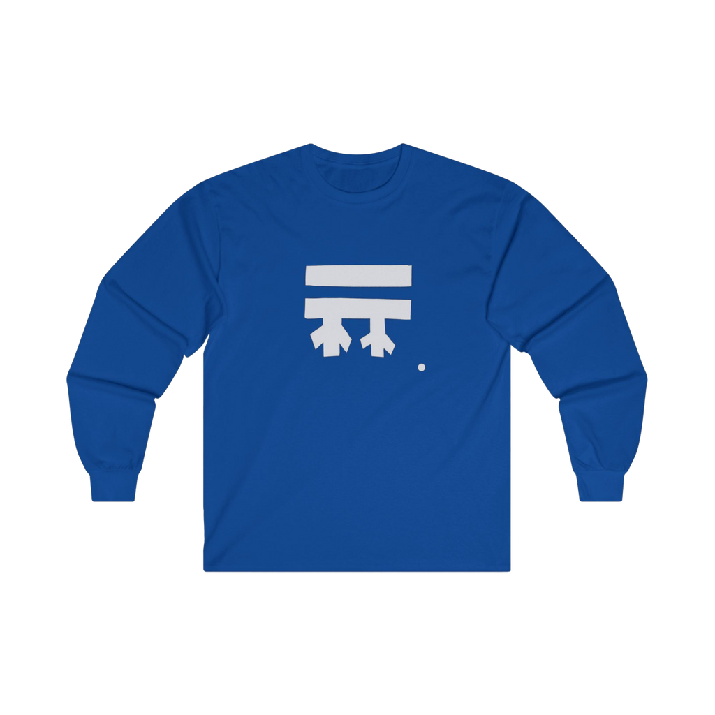 Royal long-sleeve shirt with a white Freebrd logo 