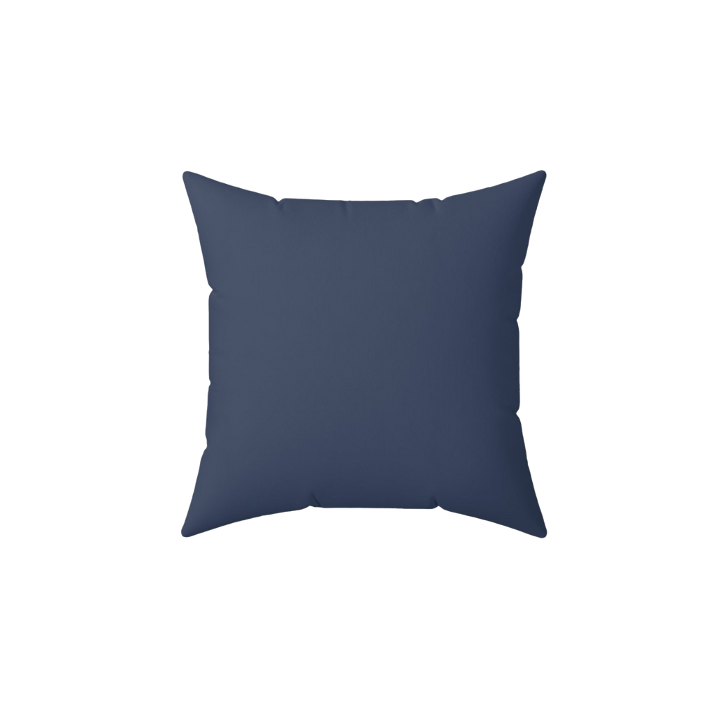 Rugged Blue Faux Suede Pillow front