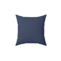 Rugged Blue Faux Suede Pillow front