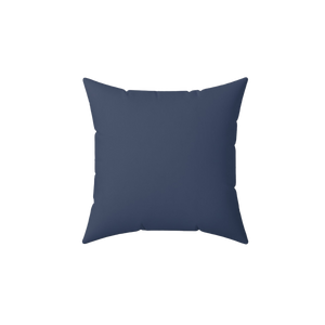 Rugged Blue Faux Suede Pillow - 14
