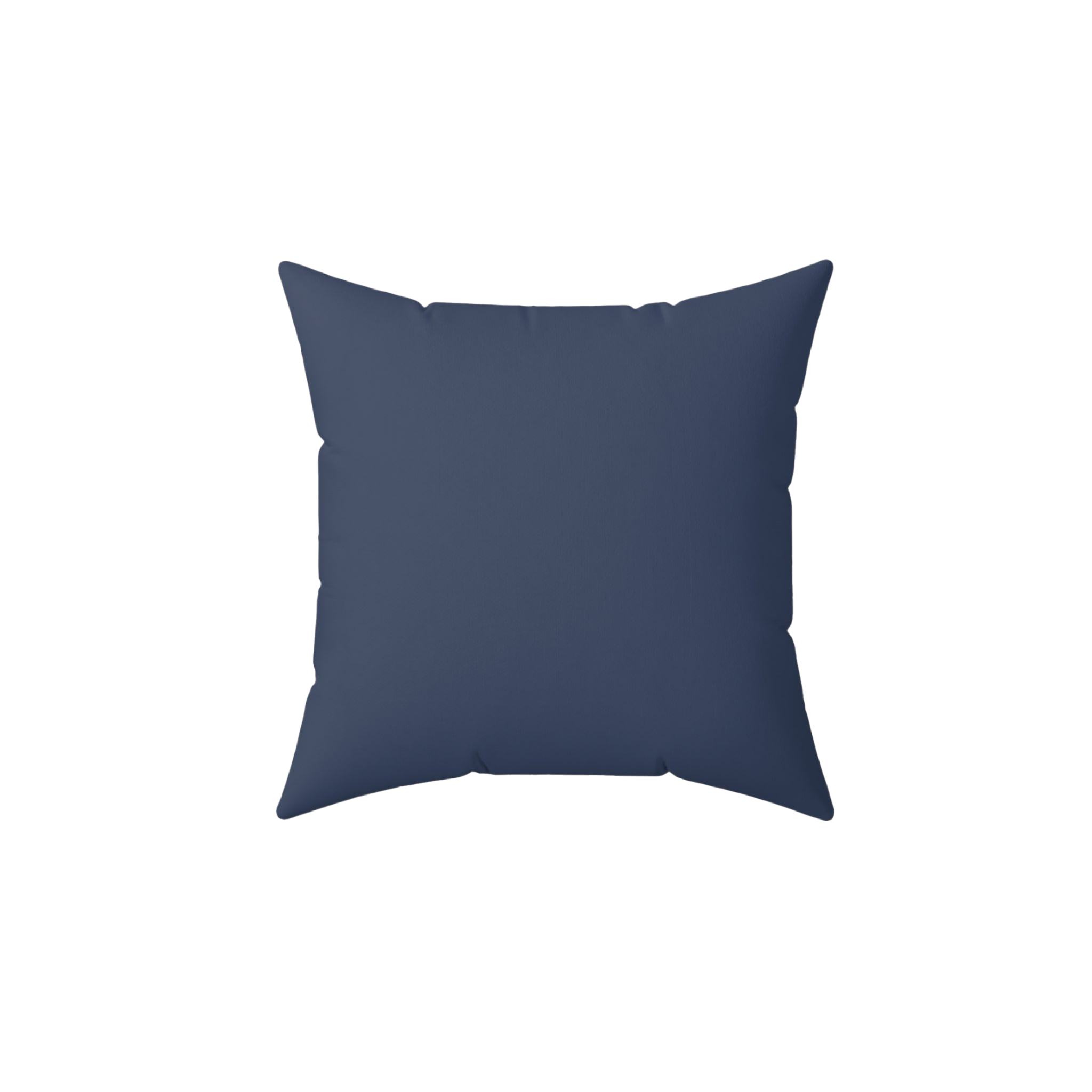 Rugged Blue Faux Suede Pillow front