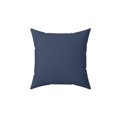 Rugged Blue Faux Suede Pillow