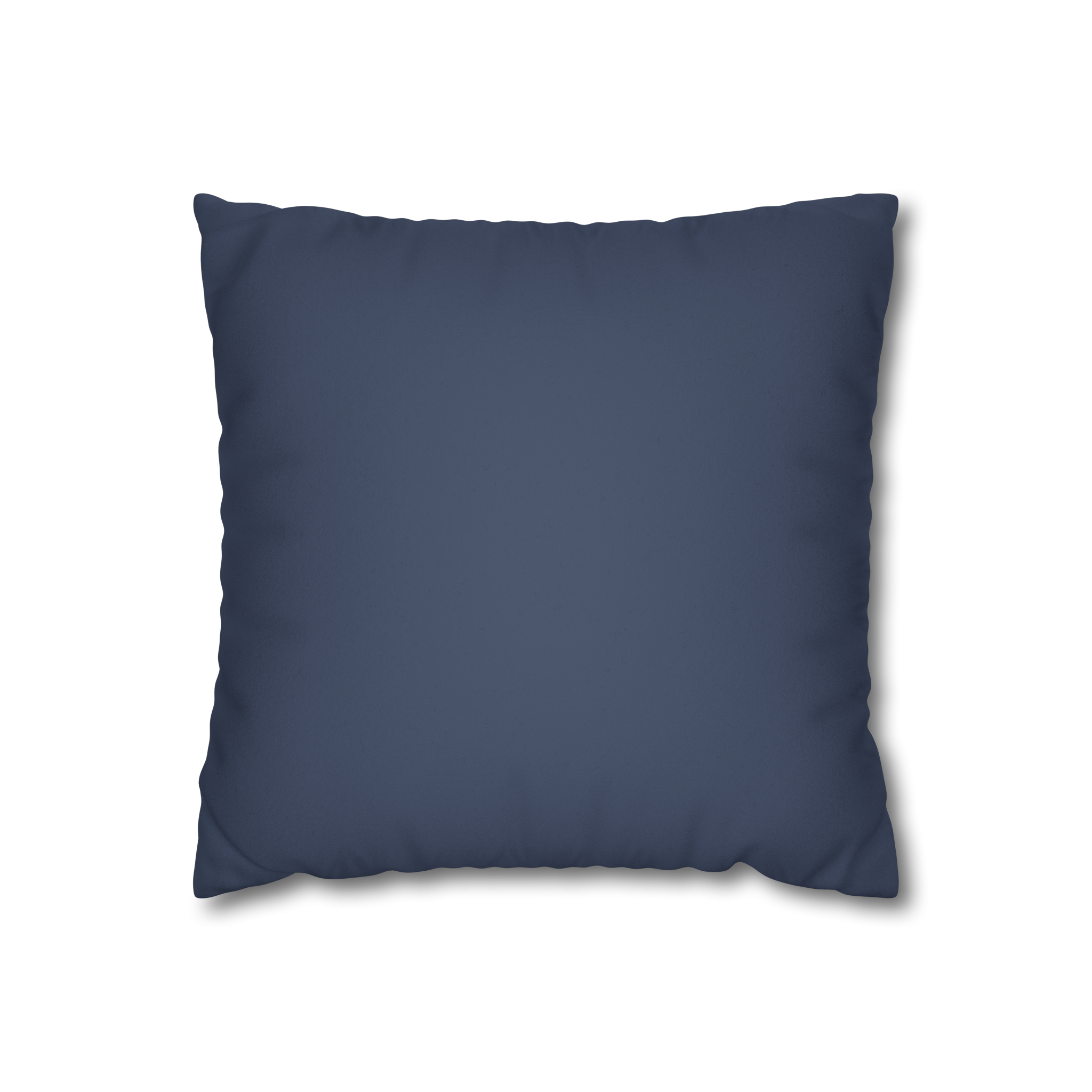 Rugged Blue Luxury Faux Suede Pillowcase front