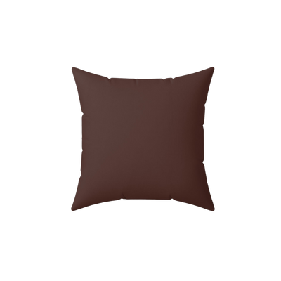 Saddle Brown Faux Suede Pillow