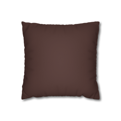 Saddle Brown Luxury Faux Suede Pillowcase