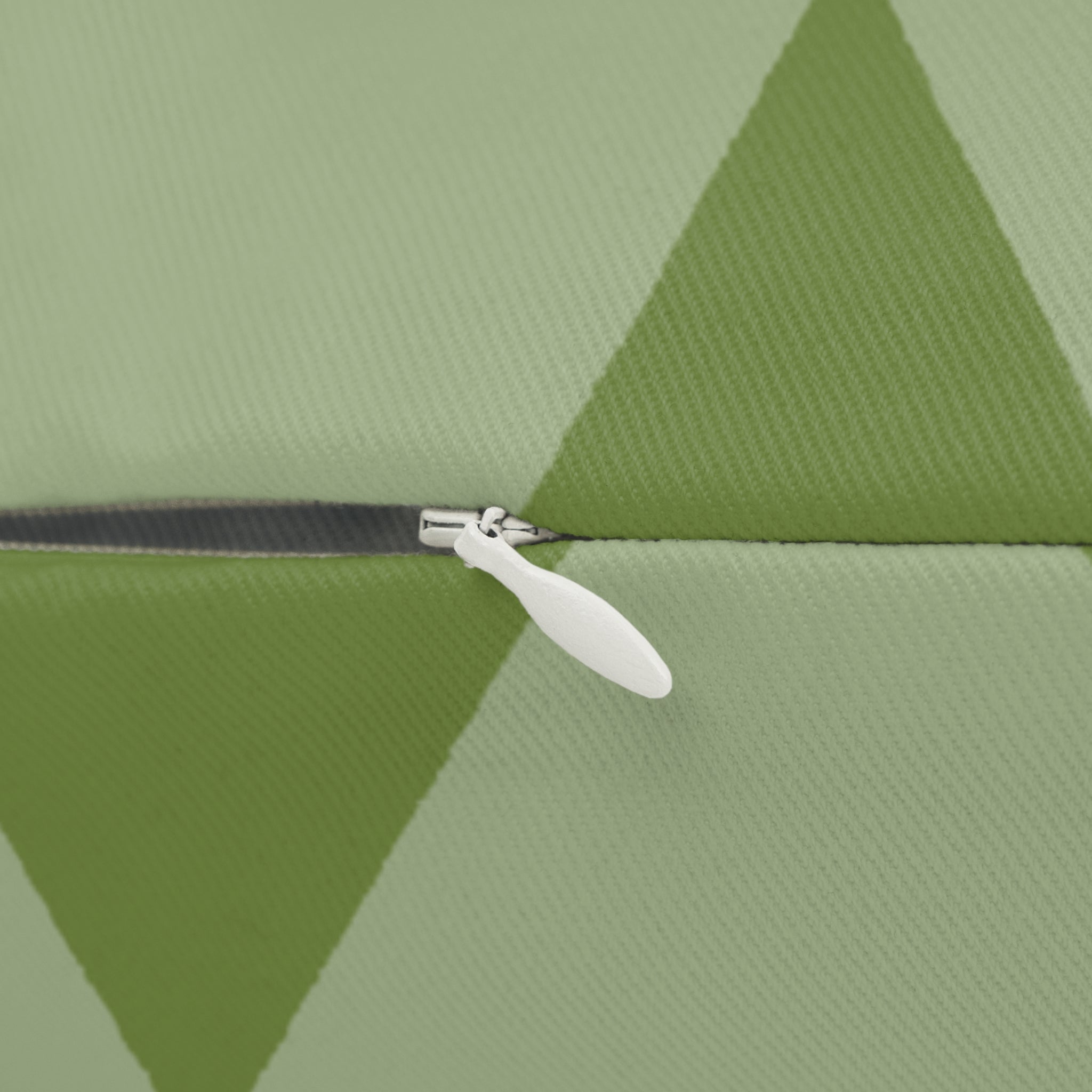 Schist Olive Green Geometric Triangle Lumbar Pillow Zipper 