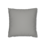Stardust Grey Faux Suede Square Pillow