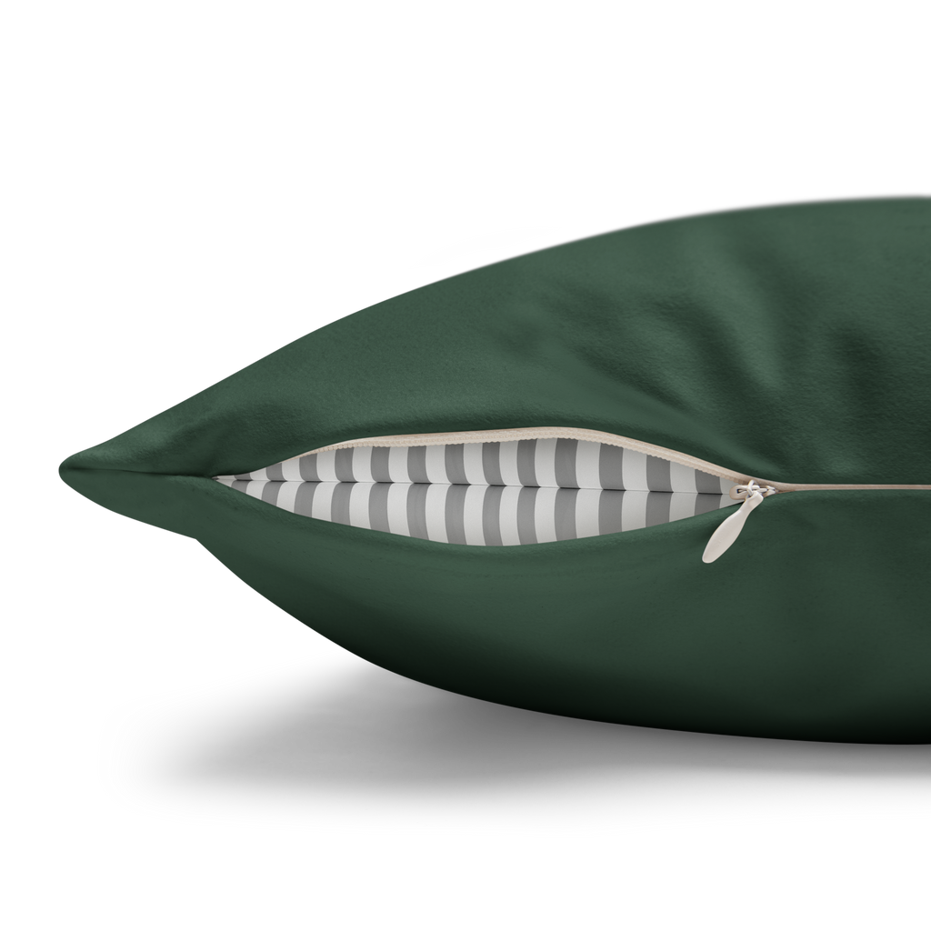 Stromboli Luxury Faux Suede Pillowcase zipper