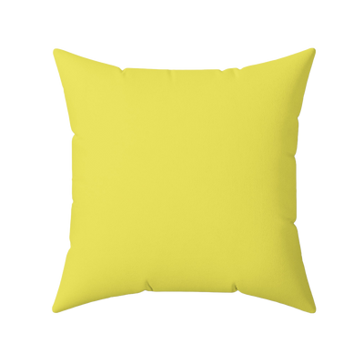 Sunshine Yellow Faux Suede Pillow