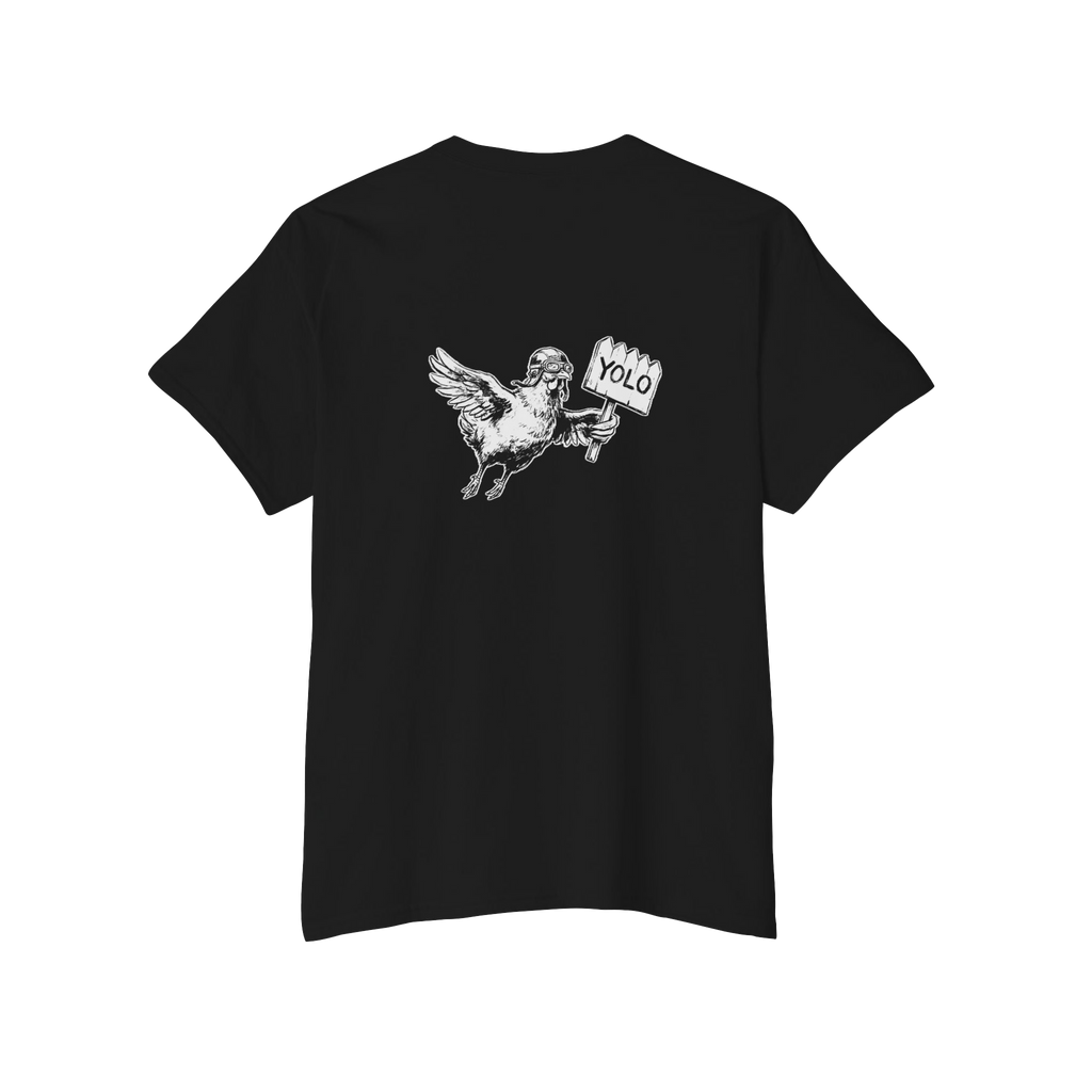 YOLO Chikin Classic Cotton Pocket Tee back 
