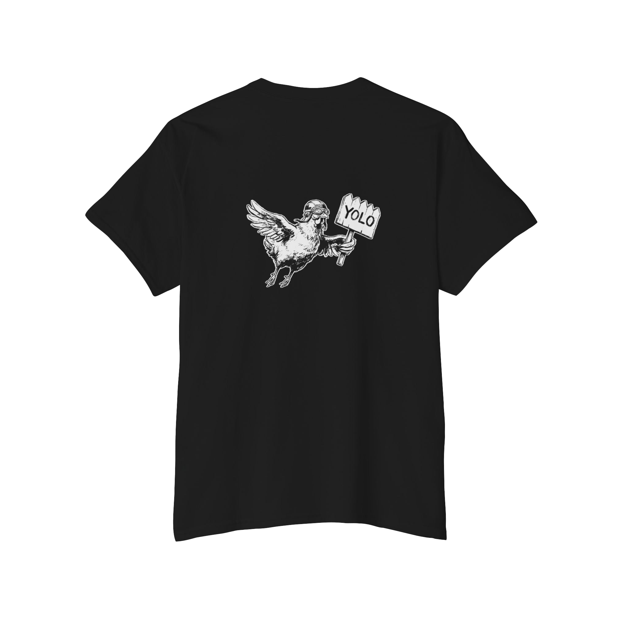 YOLO Chikin Classic Cotton Pocket Tee back 