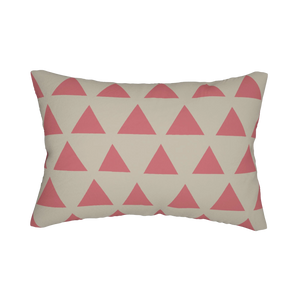 Adore Pink Triangle Lumbar Pillow