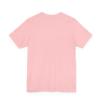 Pink FREEBRD crew neck tee, clean back view, lightweight cotton.