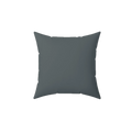 Anchor grey faux suede throw pillow, front view.