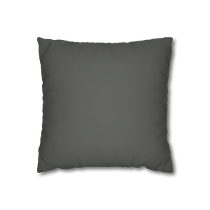 Atomic Grey Faux Suede Pillowcase