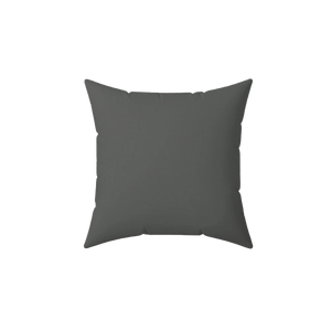 Atomic Grey Faux Suede Pillow