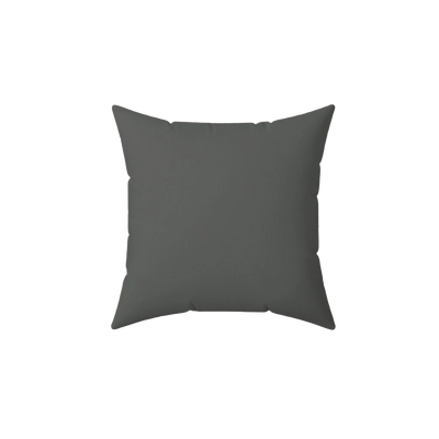 Atomic Grey Faux Suede Pillow