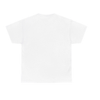 Be You rainbow script essential t-shirt, white, clean back view, FREEBRD Pride Gear.