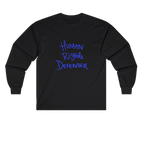 Black Human Rights Defender long sleeve tee, front view.