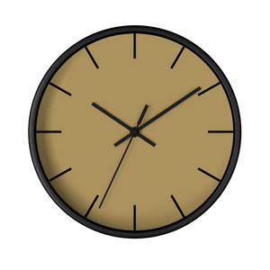 Ash Mustard Wall Clock