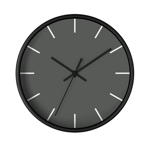 Atomic Grey Wall Clock