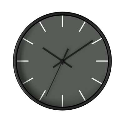 Atomic Grey Wall Clock