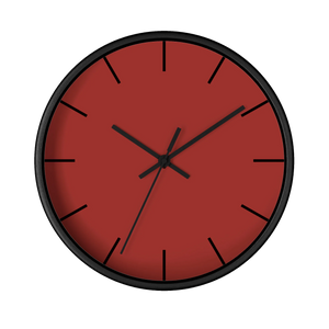 Brownish Red Wall Clock