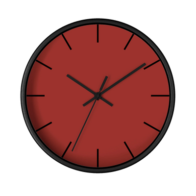 Brownish Red Wall Clock