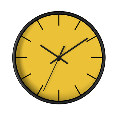 Champ Yellow Wall Clock
