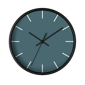 Deep Space Teal Wall Clock
