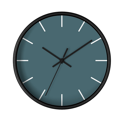 Deep Space Teal Wall Clock