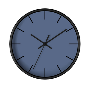 Navy Dust Wall Clock