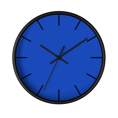 Funky Blue Wall Clock
