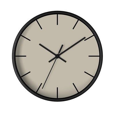 Ivory Grey Wall Clock