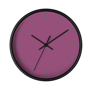 Plum Lavender Wall Clock