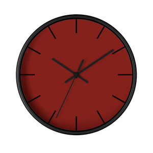 Bloodstone Red Wall Clock