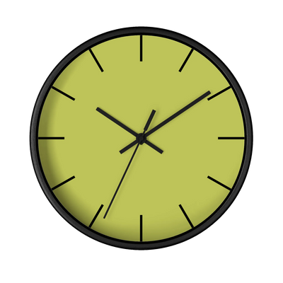 Orchid Lime Green Wall Clock