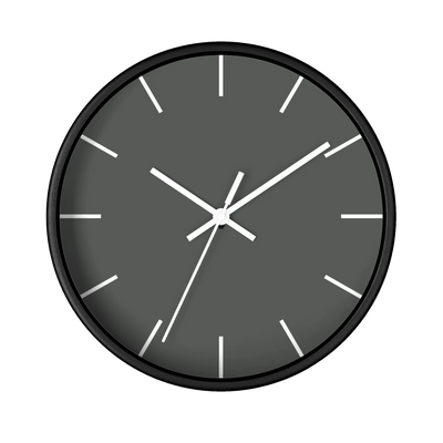 Atomic Grey Wall Clock